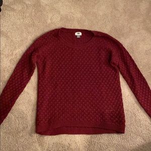 Maroon Knit Old Navy Sweater